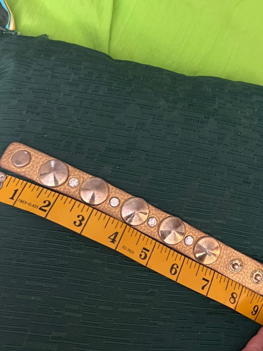 Set of 3 Studded Leather Cuff Bracelets - Gold, Gunmetal, Silver - Picture 10 of 11
